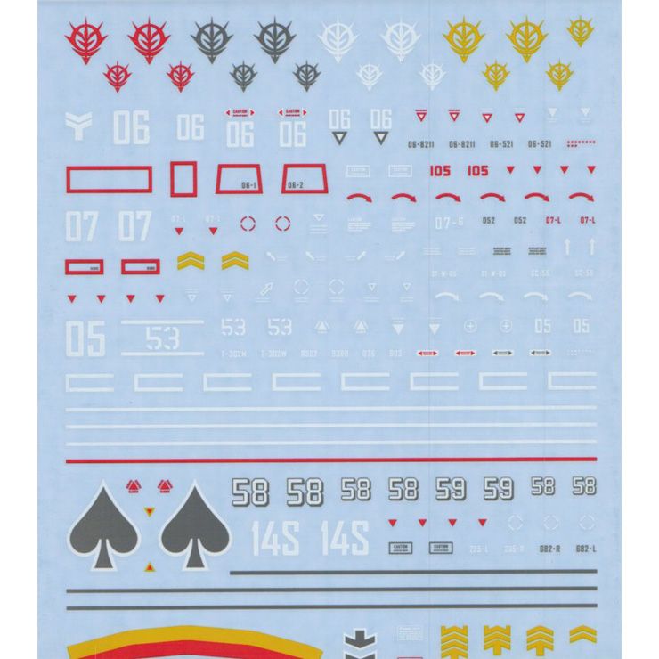GD-39 HGUC ZEON MOBILE SUIT 4 DECAL