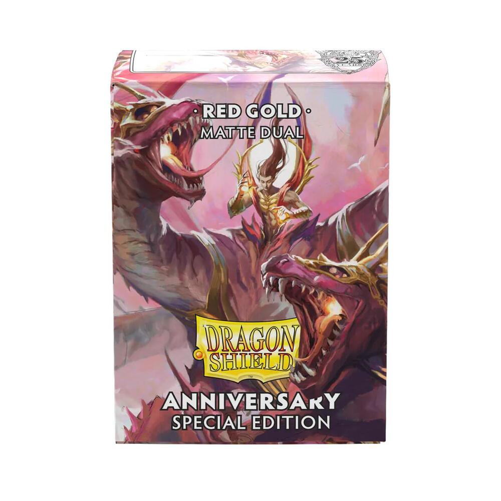 Dragon Shield Dual Matte: Anniversary Special Edition - Pomegranate & Gold 100CT