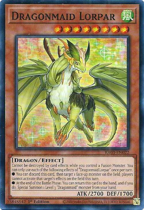 dragonmaid cards yugioh Lorpar [RA03 You can only use Card Compartment Size:100 mm - 3.94 