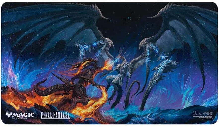 Magic: The Gathering®—FINAL FANTASY™ Bahamut and Ifrit Holofoil Playmat