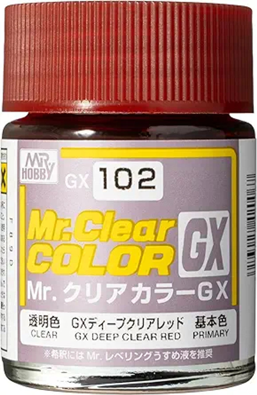 GX102 Mr. Clear Color GX Deep Clear Red (Clean/Primary)