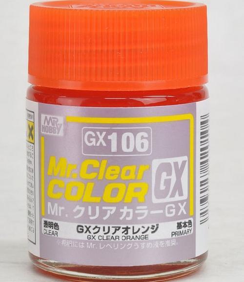 GX106 Mr. Clear Color GX Clear Orange (Clean/Primary)
