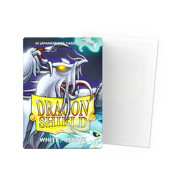 Dragon Shield Sleeves: Japanese Matte White Dragon Shield Sleeves: Japanese Matte White