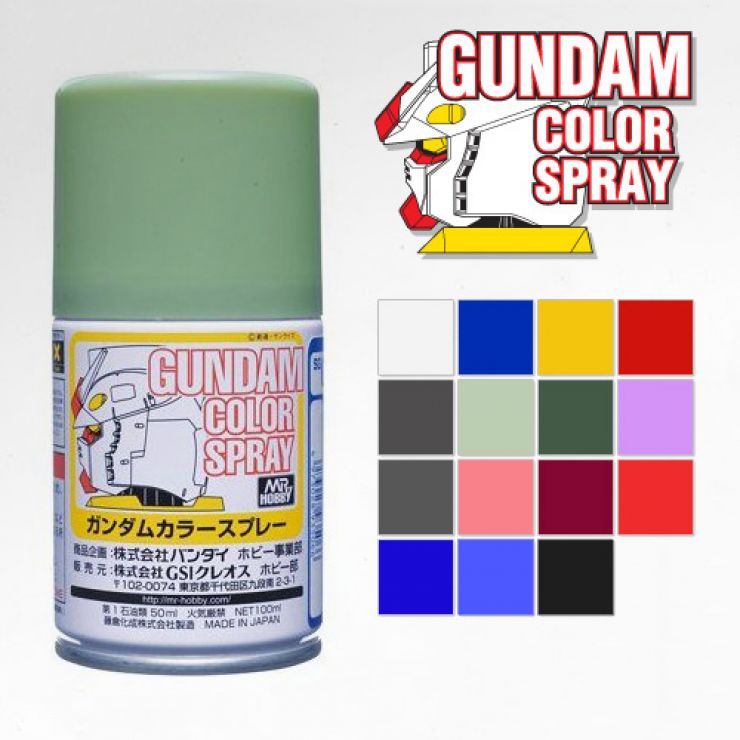 MR. GUNDAM COLOR SPRAY 100ML SERIES (SEMI-GLOSS)