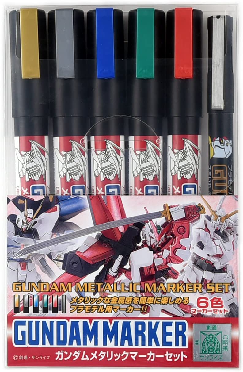 Gundam Marker Metallic Set of 6