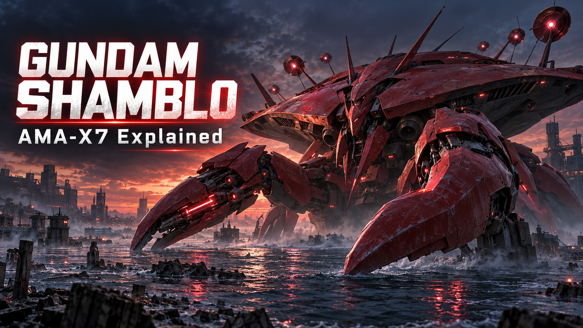 Gundam Shamblo Explained: AMA-X7 History, Weapons and Design