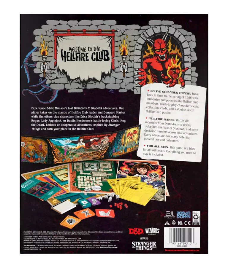 D&D: Stranger Things Welcome to the Hellfire Club
