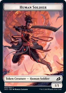 Cat // Human Soldier (003) Double-Sided Token (Back)