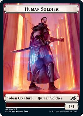 Beast // Human Soldier (005) Double-Sided Token (Back)