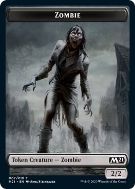 Knight // Zombie Double-Sided Token (Back)