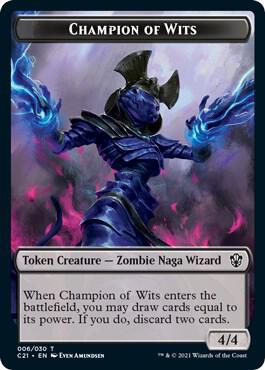 Eldrazi // Champion of Wits Double-Sided Token (Back)