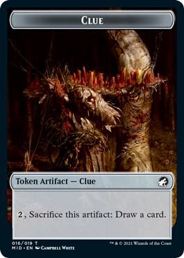 Zombie (005) // Clue Double-Sided Token (Back)