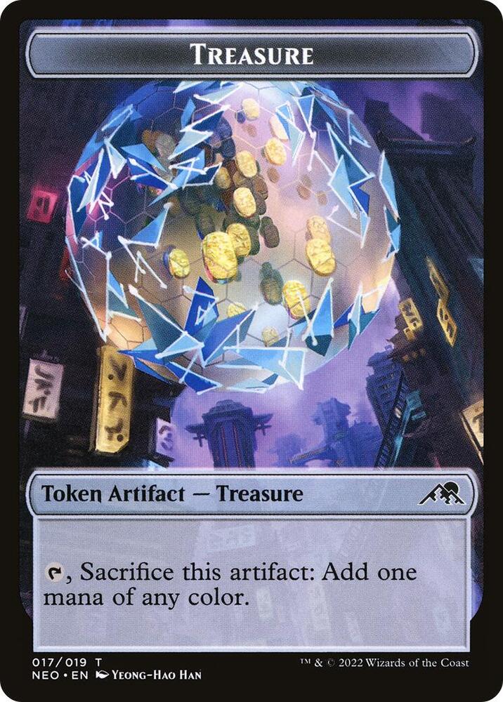 Samurai (003) // Treasure (017) Double-sided Token (Back)