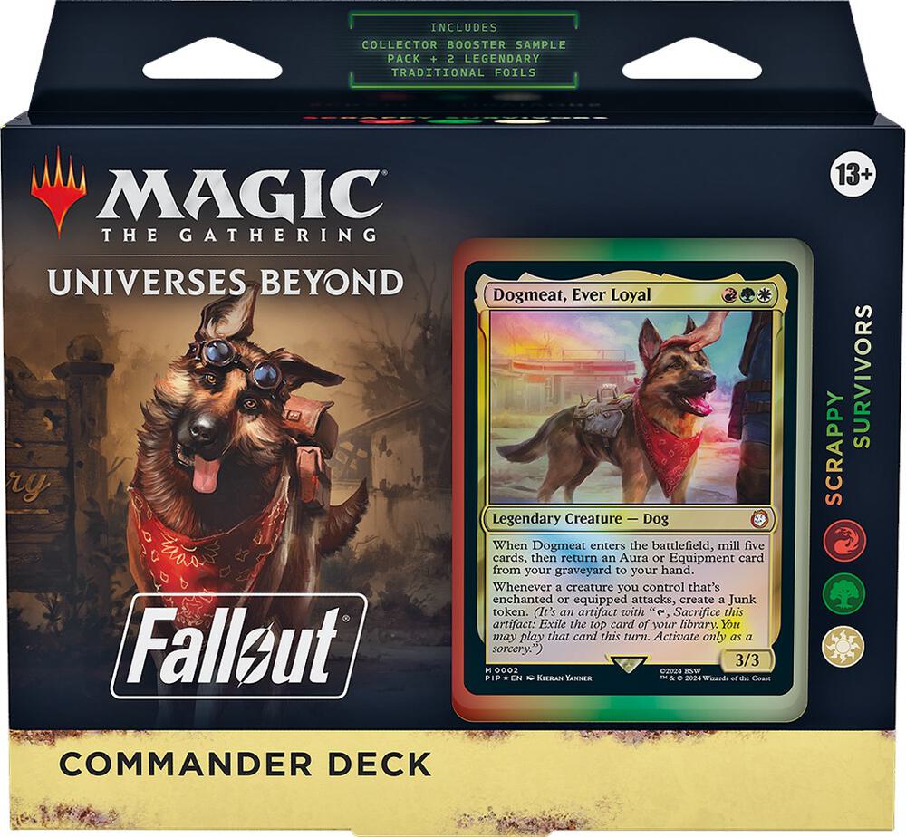 Magic The Gathering Fallout Commander Deck - Scrappy Survivors for Magic the Gathering.
