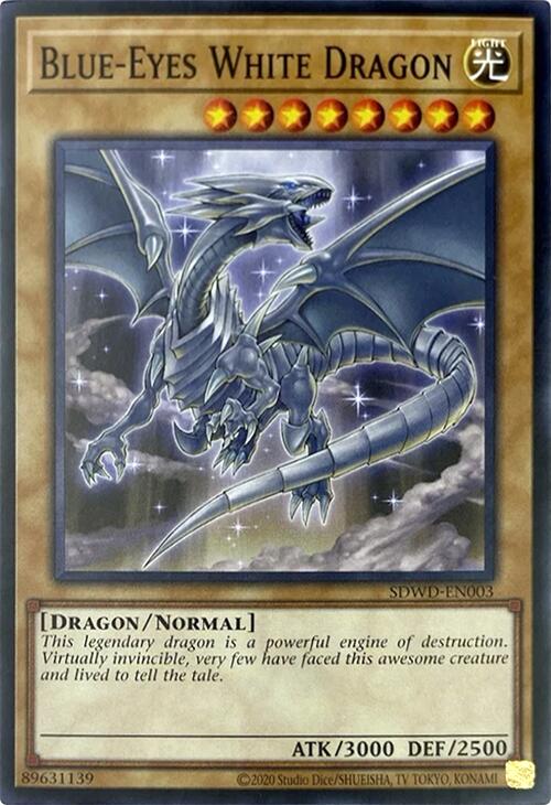 Blue-Eyes White Dragon (SDWD-EN003) (Unlimited Misprint)