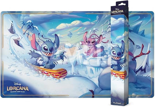 Ravensburger Disney Lorcana TCG Playmat - Stitch and Angel in Winterspell
