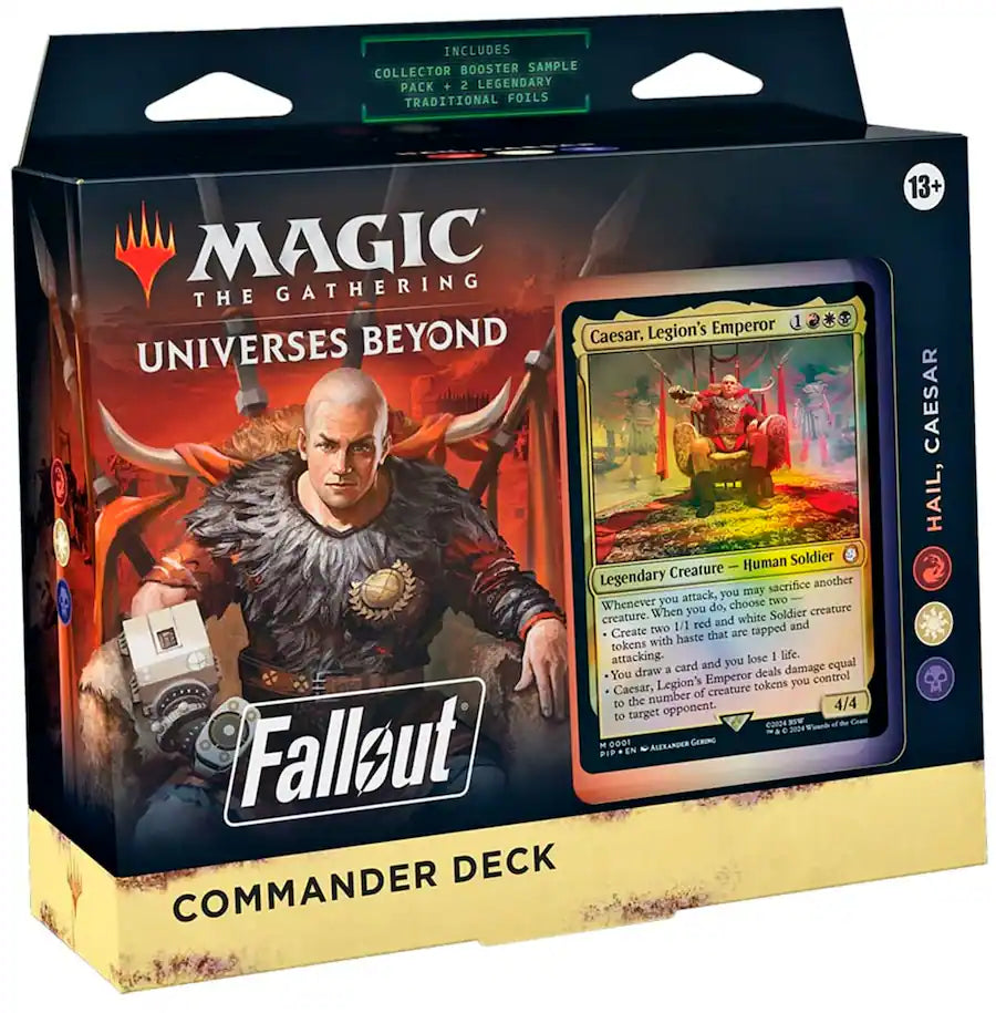 Universes Beyond: Fallout - Hail, Caesar Commander Deck for Magic the Gathering.