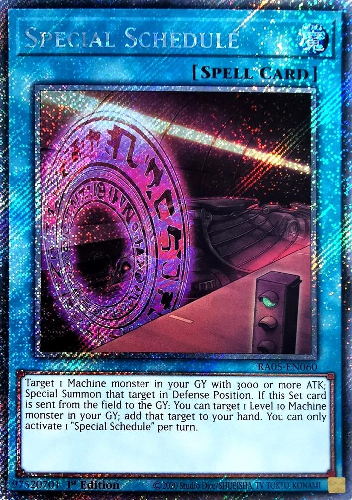 Special Schedule (Platinum Secret Rare)