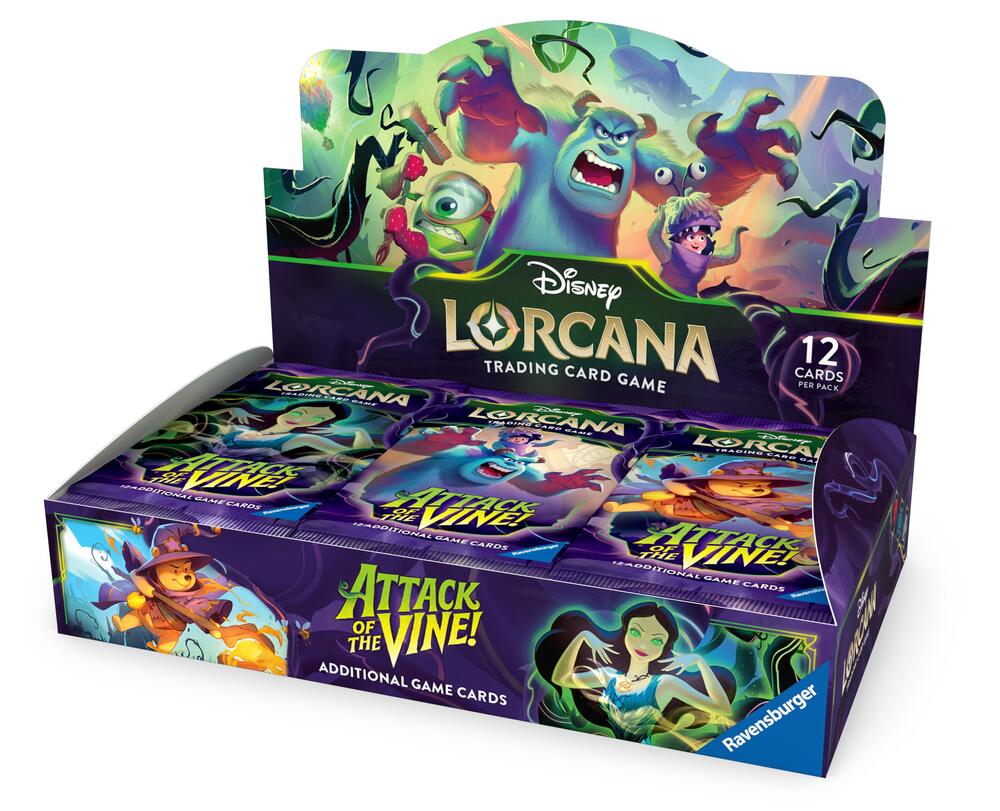 lorcana booster box how many packs Lorcana: Attack of the Vine! Booster Box