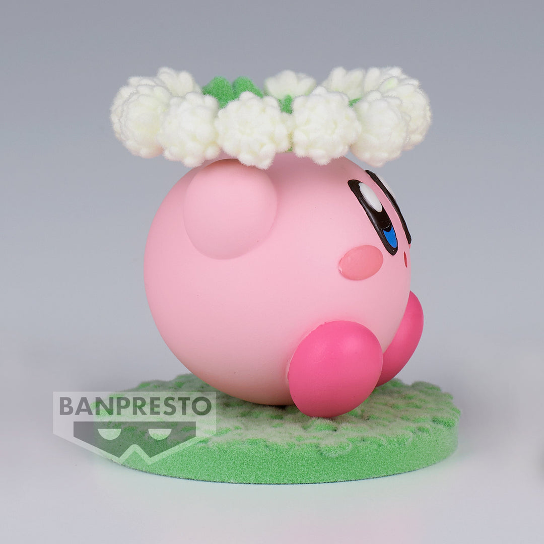 Banpresto: Kirby - Kirby Fluffy Puffy Mine Figure (Play In The Flower Ver. B)