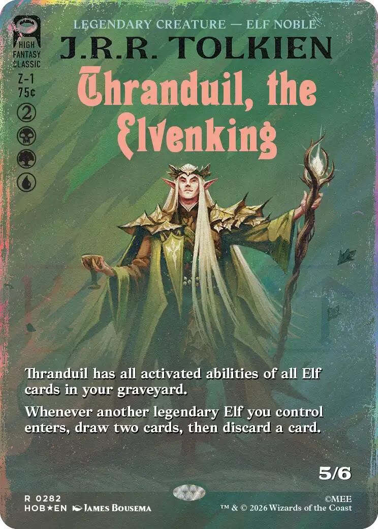 Thranduil, the Elvenking (Borderless) (Surge Foil)