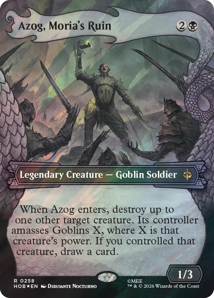 Azog, Moria's Ruin (Showcase) (Surge Foil)