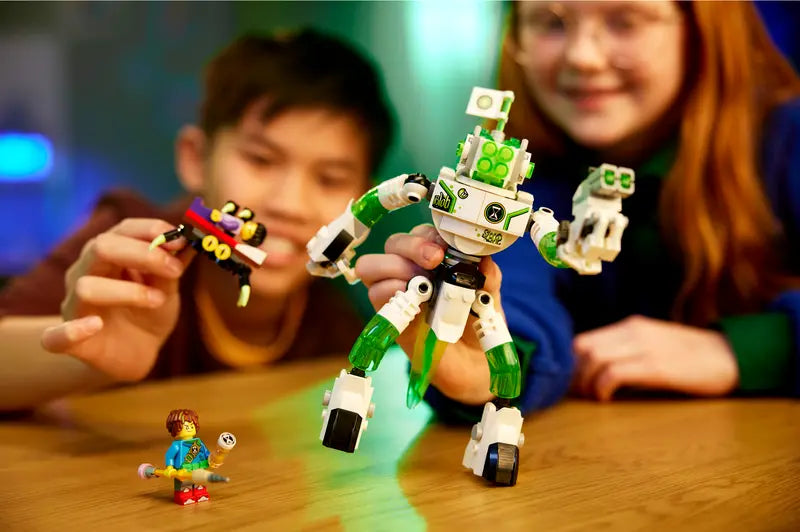 Mateo and Z-Blob the Robot