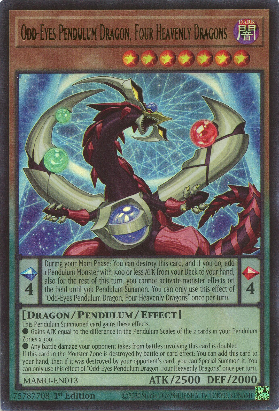 Odd-Eyes Pendulum Dragon, Four Heavenly Dragons