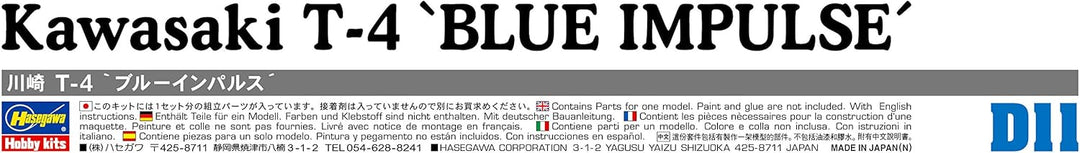 Hasegawa 1/72 Kawasaki T-4 'Blue Impulse' Plastic Model