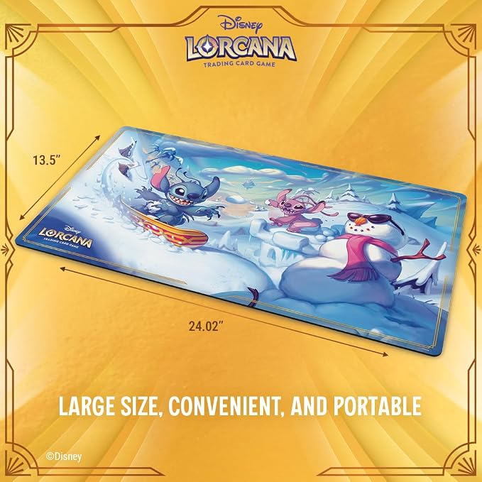 Ravensburger Disney Lorcana TCG Playmat - Stitch and Angel in Winterspell
