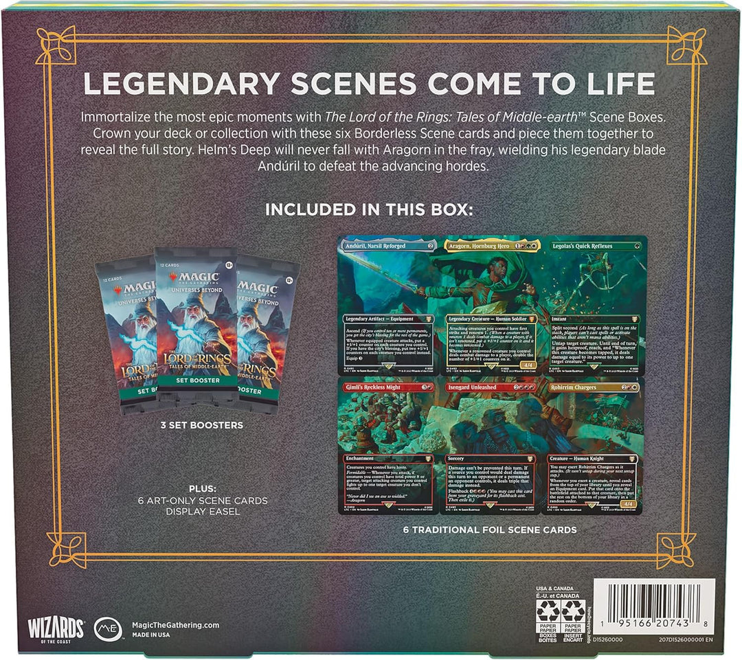 Magic The Gathering The Lord of The Rings: Tales of Middle-Earth Scene Box - Aragorn at Helm’s Deep