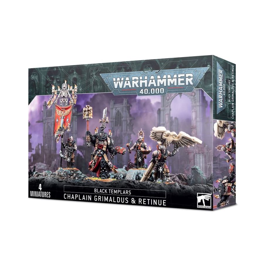 Warhammer 40,000 Black Templars Champlain Grimaldus And Retinue