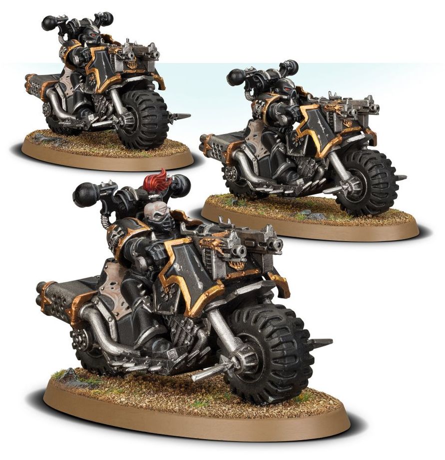 Warhammer 40,000 Chaos Space Marines Chaos Bikers