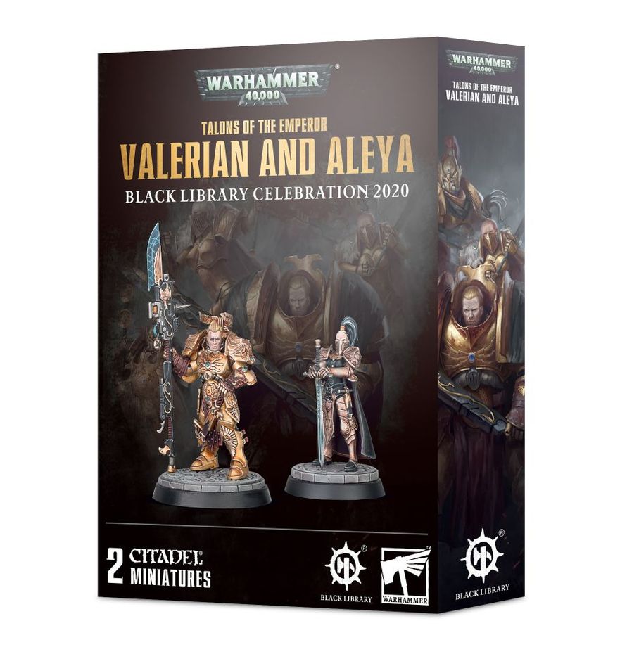 Warhammer 40,000 Commemorative Series Adeptus Custodes Valerian and Aleya