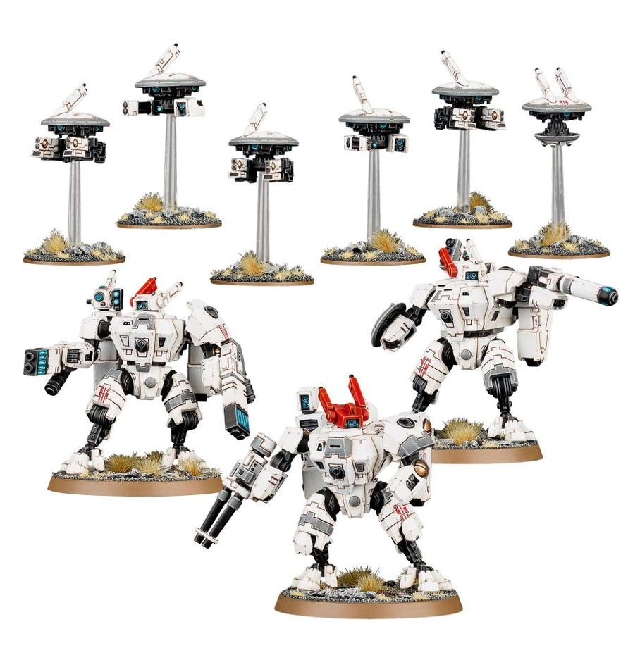 Warhammer 40,000 T'au Empire Crisis Battlesuits