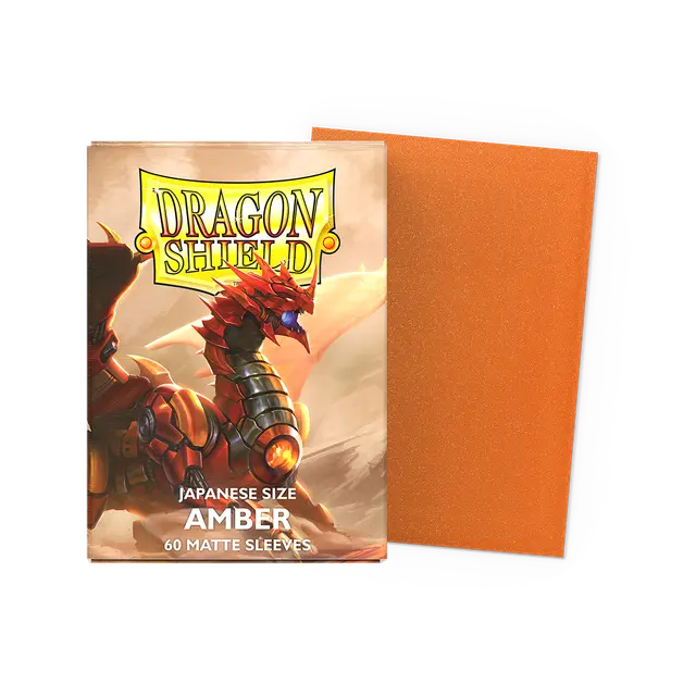 Dragon Shield Amber - Matte Sleeves - Japanese Size