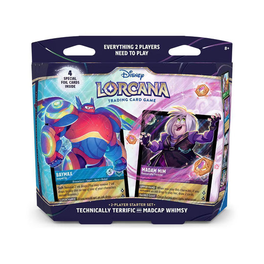 Disney Lorcana Trading Card Game: 2-Player Starter Set- Technically Terrific And Madcap Whimsy