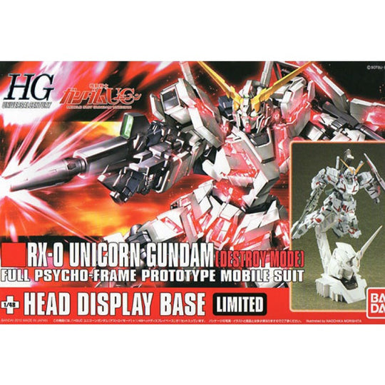 HGUC 1/144 #100 RX-0 Unicorn Gundam (Destroy Mode) Limited with head gear