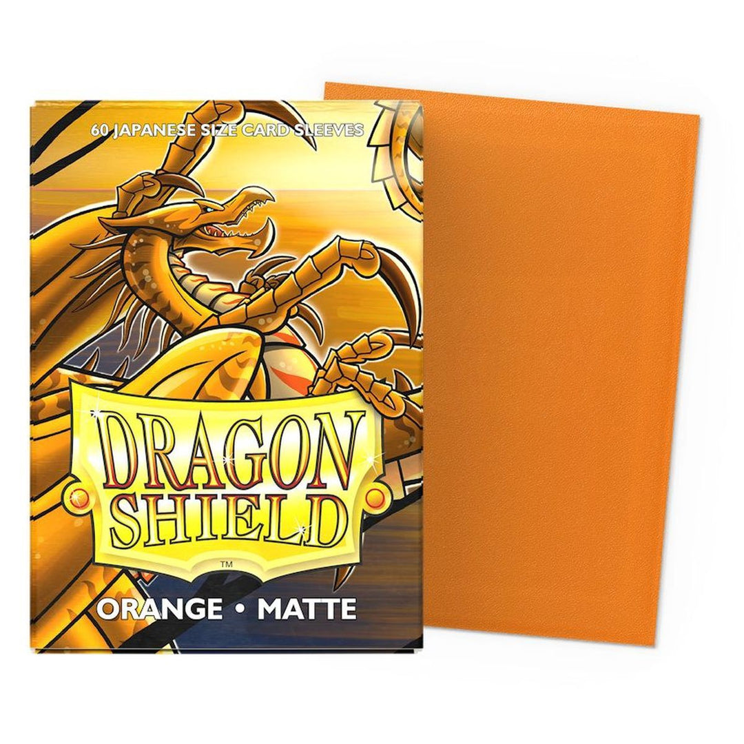 dragon shield mini card sleeves Dragon Shield Orange - Matte Sleeves