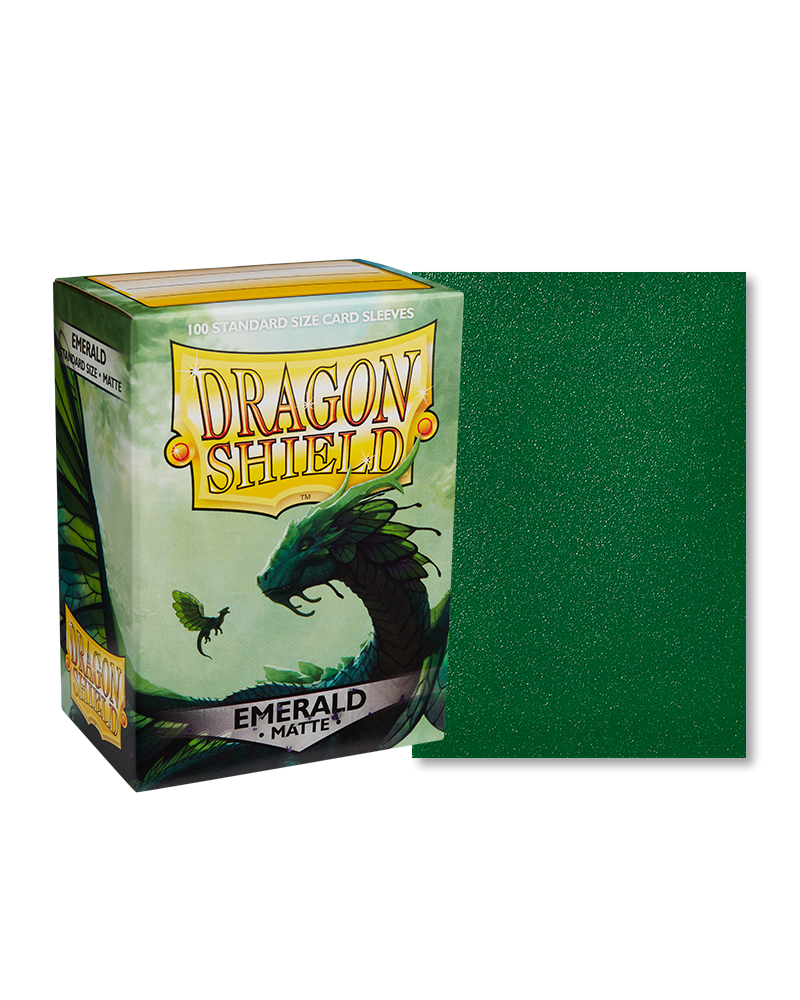 Dragon Shield Matte Emerald 100ct